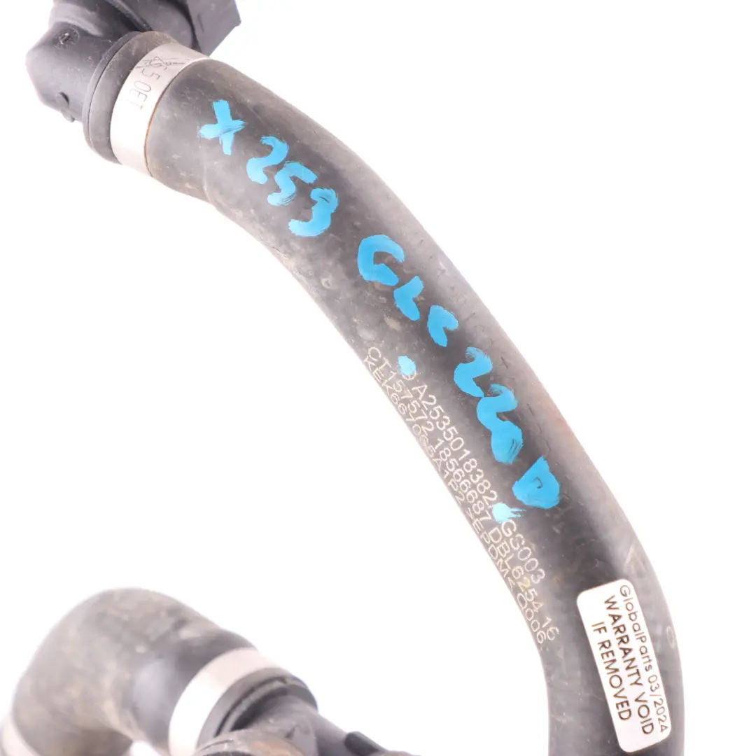 GLC220D Radiador Enfriador Transmisión Manguera Refrigerante para Mercedes X253 con número de pieza A2535018382 Mercedes X253 GLC220D Radiador Enfriador Transmisión Manguera Refrigerante - SKU A2535018382 - Número de pieza A2535018382