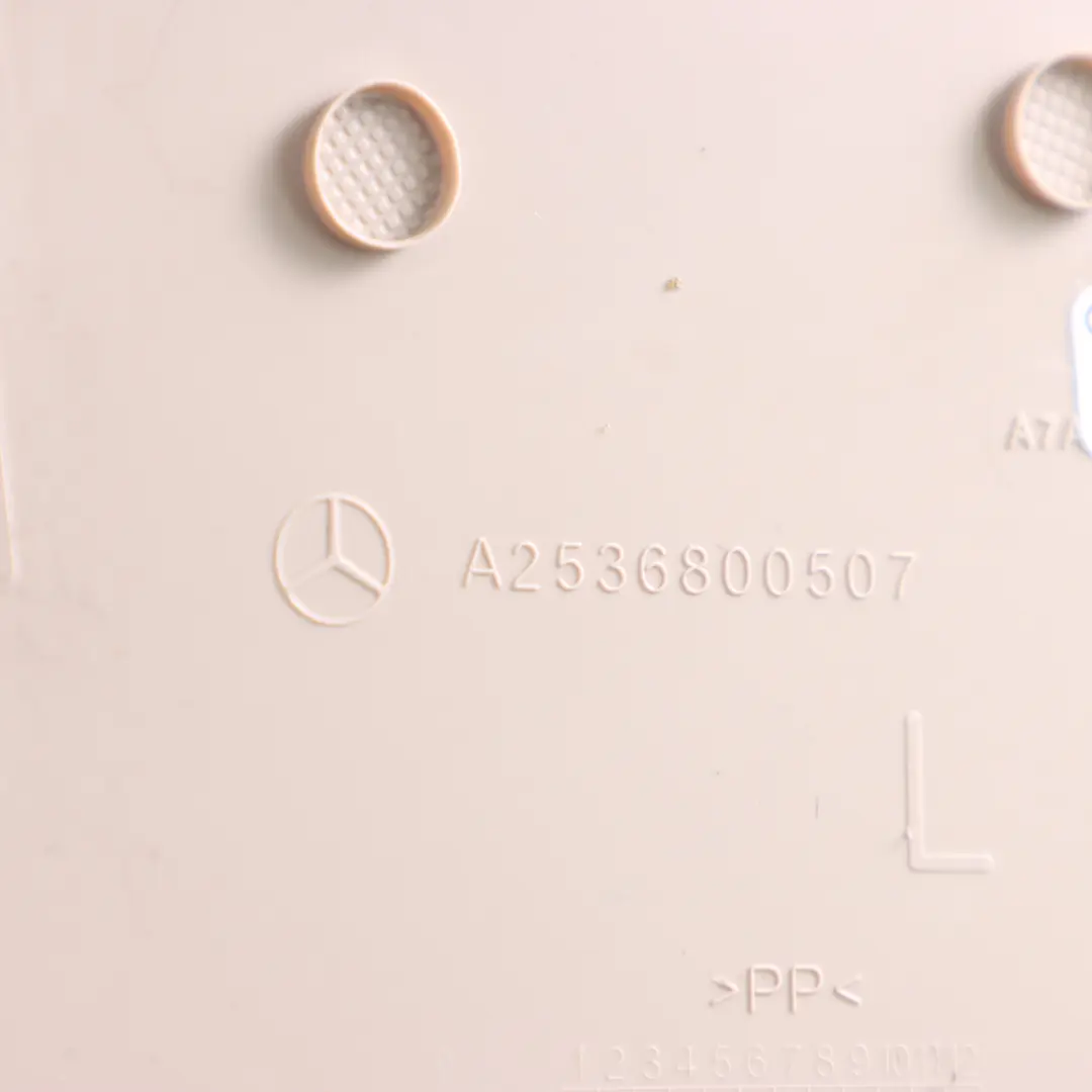 Cubierta Panel Tablero Instrumentos Izquierda Beige para Mercedes X253 con número de pieza A2536800507 Mercedes X253 Cubierta Panel Tablero Instrumentos Izquierda Beige - SKU A2536800507 - Número de pieza A2536800507