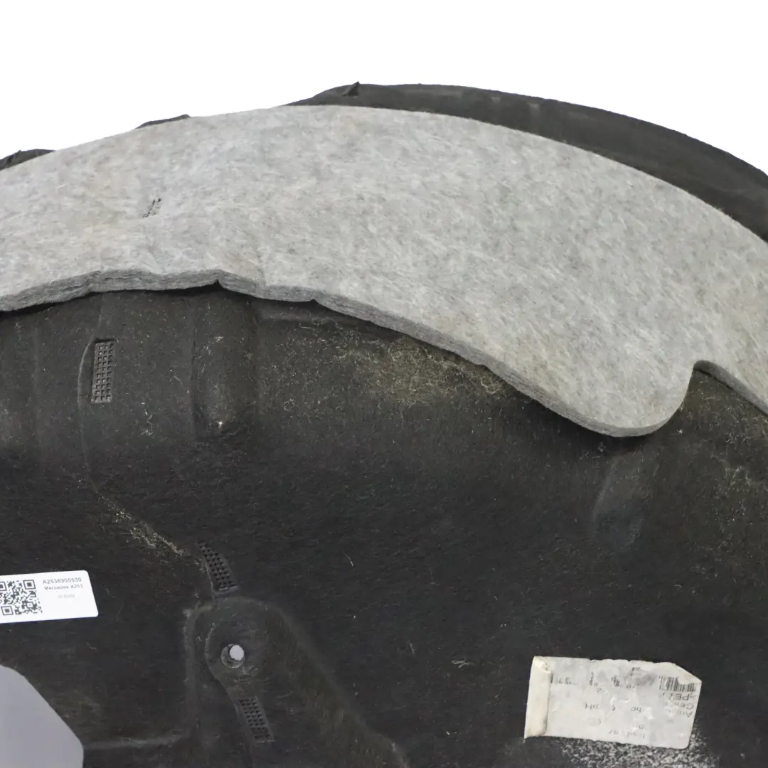 Arch Cover Rear Left N/S Wheel Splash Guard to Mercedes X253 Wheel with Part number A2536900530 Mercedes X253 Wheel Arch Cover Rear Left N/S Wheel Splash Guard - SKU A2536900530 - Part number A2536900530