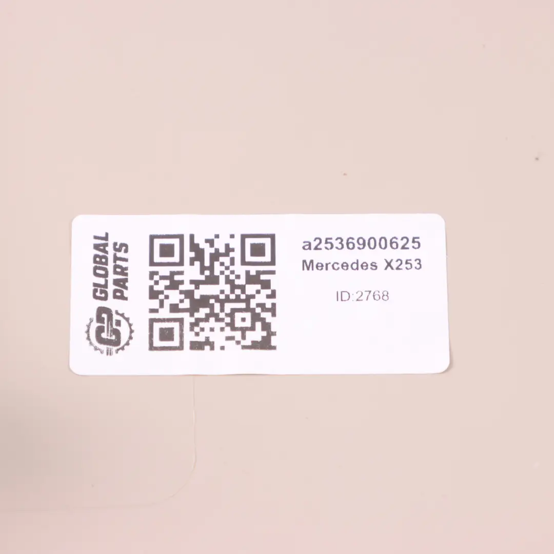 Mercedes X253 B Pilar Cubierta Columna Trim Derecha Beige sedoso - SKU A2536900625 - Número de pieza A2536900625