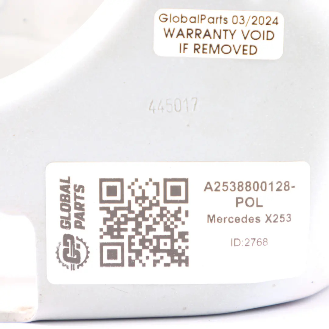 Mercedes X253 Cerniera cofano motore sinistra Bianco Polare - 149 - SKU A2538800128-POL - Numero di parte A2538800128