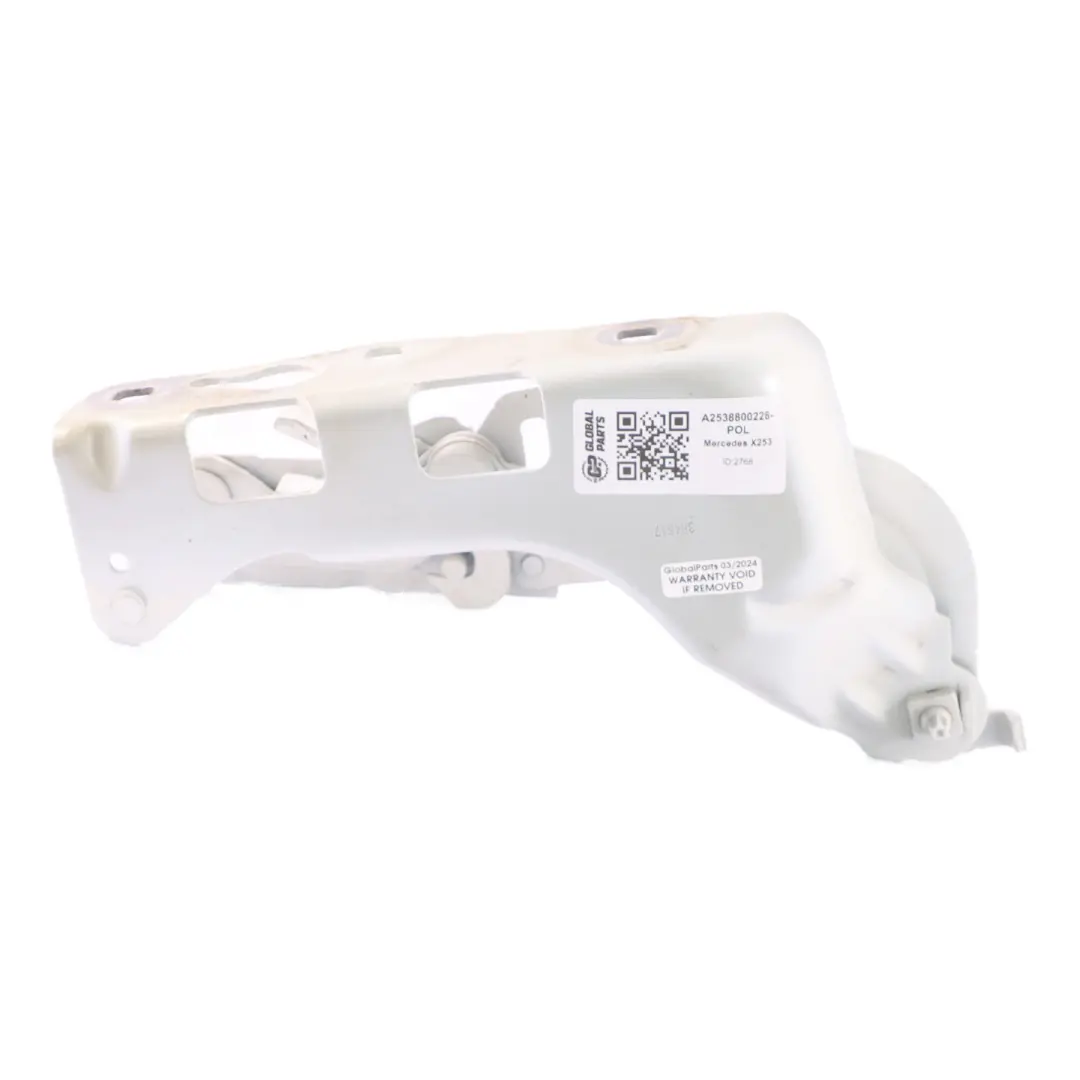 Capó Bisagra Derecha Blanco Polar - 149 para Mercedes X253 con número de pieza A2538800228 Mercedes X253 Capó Bisagra Derecha Blanco Polar - 149 - SKU A2538800228-POL - Número de pieza A2538800228