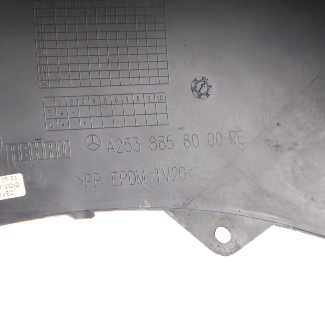 Mercedes GLC X253 Bumper Bracket Front Right O/S Lower Trim Cover - SKU A2538858000 - Part number A2538858000