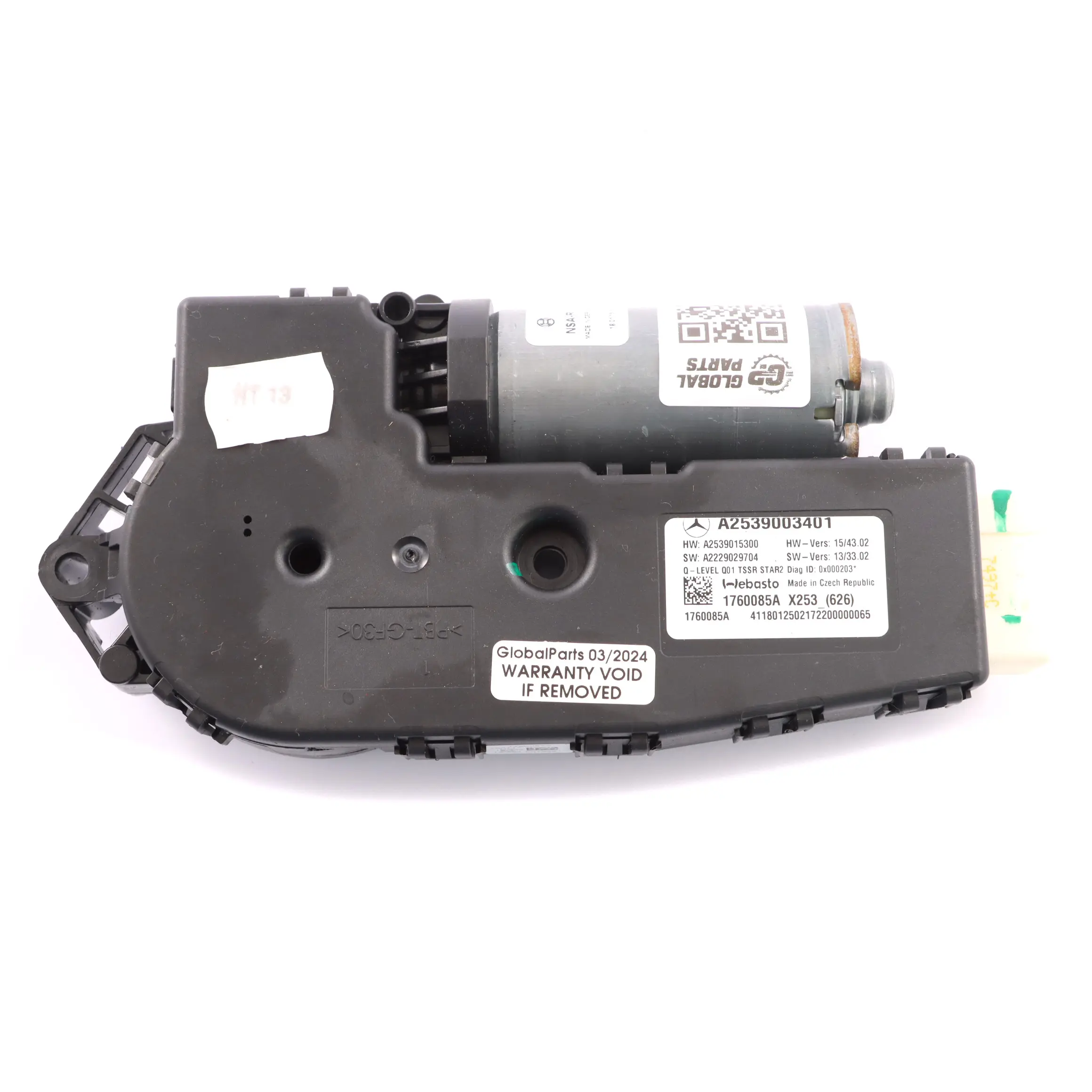 Sonnendach Motor Mercedes X253 Panorama Glasschiebe Dach Antrieb A2539003401