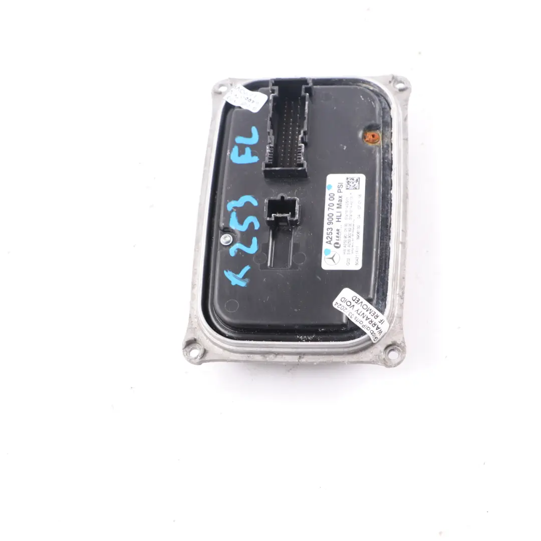 Modulo Fari Sinistra Unità Ballast LED per Mercedes X253 C253 con numero di parte A2539007000 Mercedes X253 C253 Modulo Fari Sinistra Unità Ballast LED - SKU A2539007000 - Numero di parte A2539007000