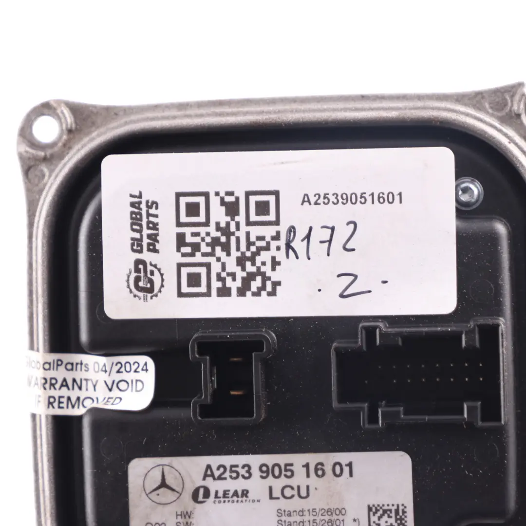 Headlight Module Mercedes SLK R172 W253 X253 Ballast Control Unit to with Part number A2539051601 Headlight Module Mercedes SLK R172 W253 X253 Ballast Control Unit - SKU A2539051601 - Part number A2539051601