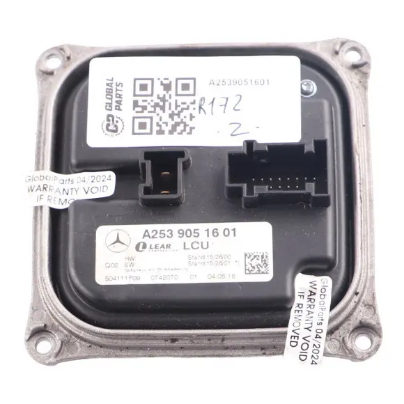 Headlight Module Mercedes SLK R172 W253 X253 Ballast Control Unit to with Part number A2539051601 Headlight Module Mercedes SLK R172 W253 X253 Ballast Control Unit - SKU A2539051601 - Part number A2539051601