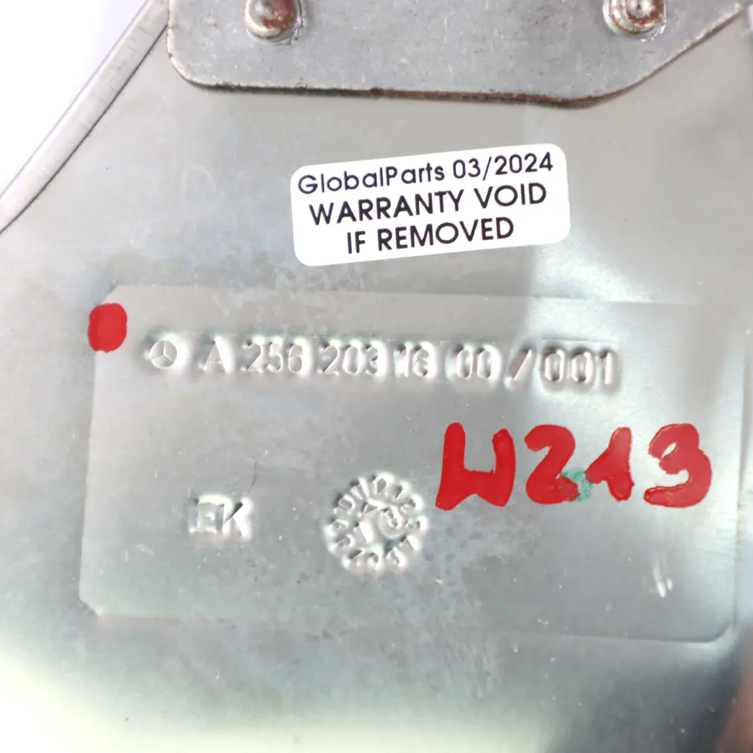 Heat Shield Mercedes W213 C238 M256 Exhaust Screening Plate Cover to with Part number A2562031600 Heat Shield Mercedes W213 C238 M256 Exhaust Screening Plate Cover - SKU A2562031600 - Part number A2562031600