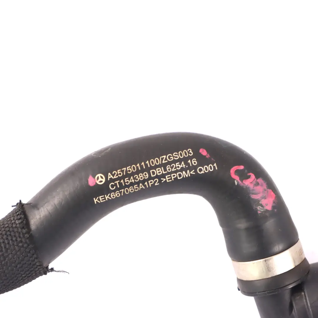 Coolant Hose Mercedes C238 M256 Expansion Tank Radiator Line to with Part number A2575011100 Coolant Hose Mercedes C238 M256 Expansion Tank Radiator Line - SKU A2575011100 - Part number A2575011100