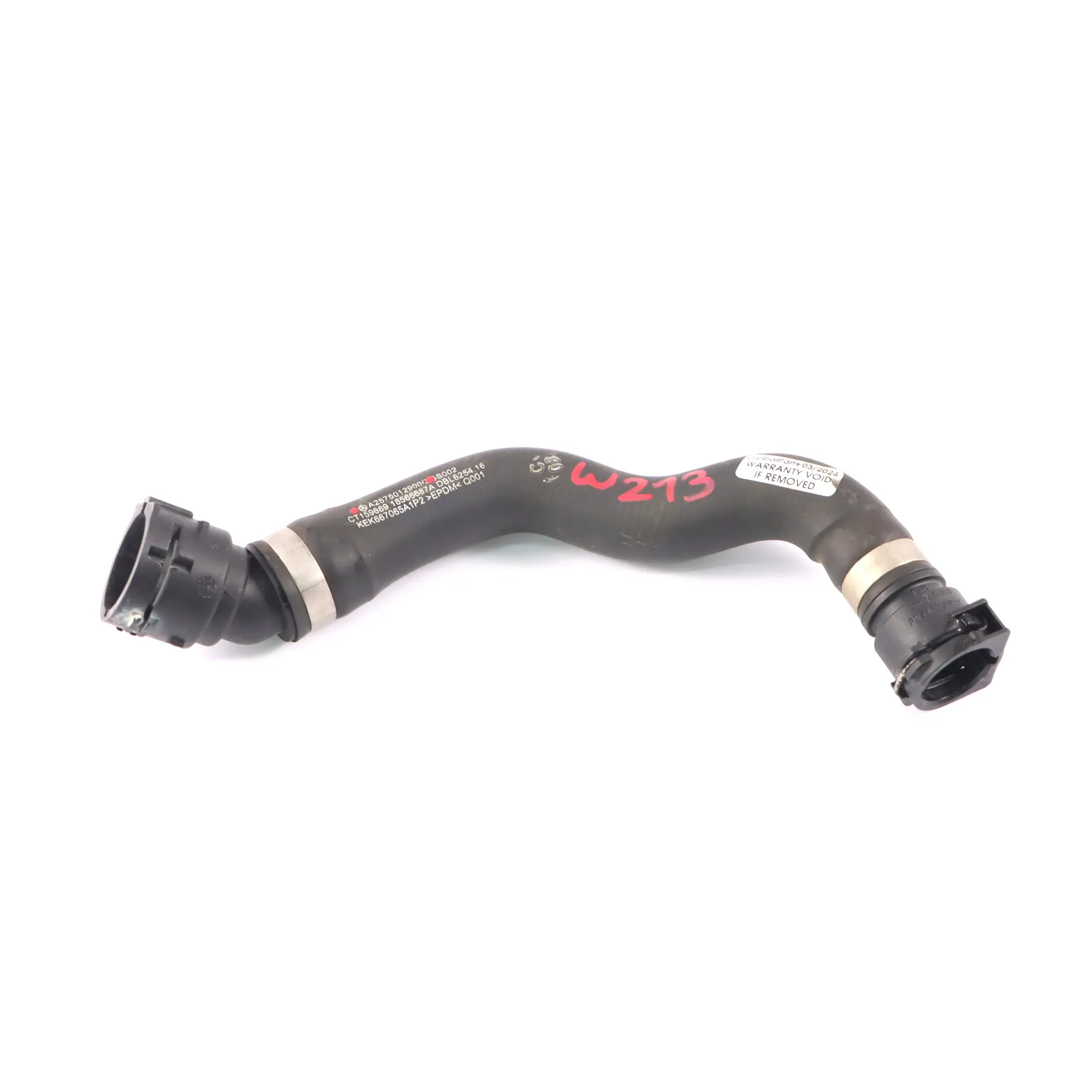 Linea di spurgo Mercedes W213 Diesel M656 Tubo acqua refrigerante A2575012900