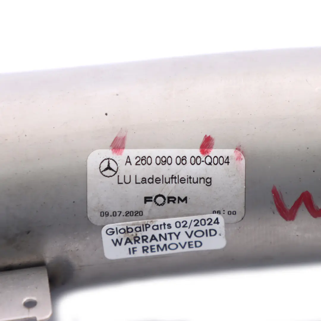 Mercedes W177 M260 A 35 Intercooler Manguera Carga Tubo Gasolina - SKU A2600900600 - Número de pieza A2600900600