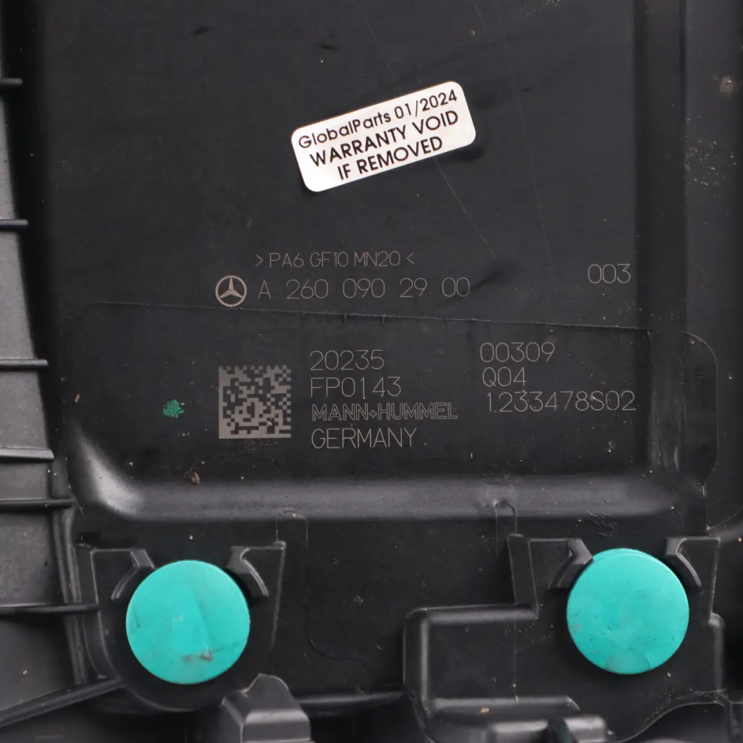 M260 Boîtier de filtre à air pour moteur pour Mercedes W177 W247 à propos du numéro de pièce A2600902900 Mercedes W177 W247 M260 Boîtier de filtre à air pour moteur - SKU A2600902900 - Numéro de pièce A2600902900