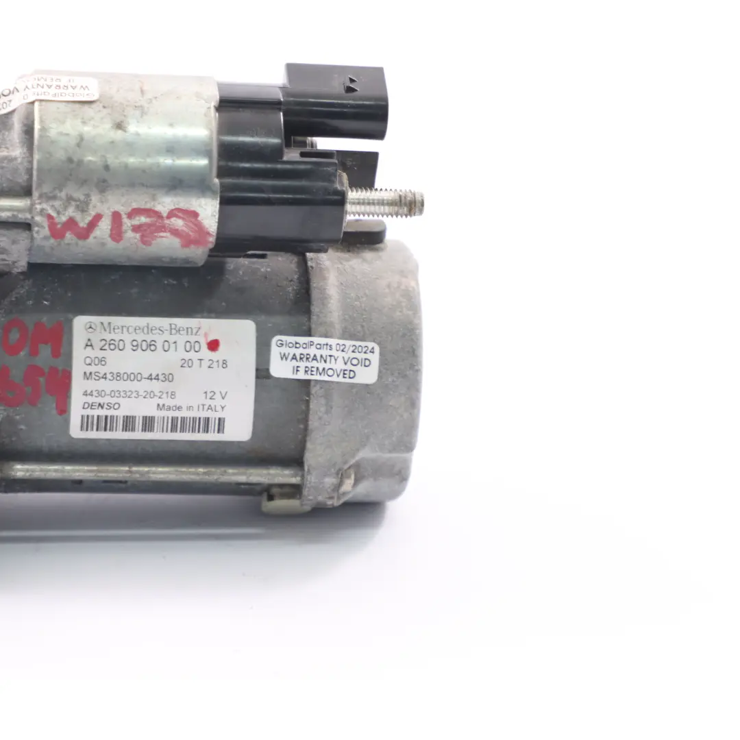 Mercedes C118 W177 W247 M260 Moteur à essence 12V - SKU A2609060100 - Numéro de pièce A2609060100