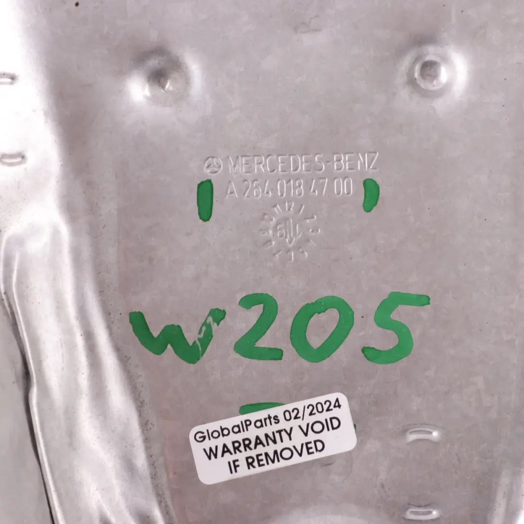  Heat Shield Mercedes W205 W213 M264 Screening Plate Cover Right O/S - SKU A2640184700 - Part number A2640184700