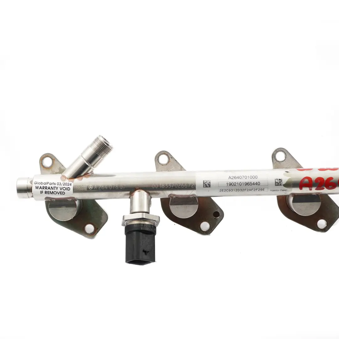 M264 Petrol Fuel Injector Injection Rail Line A2640701000 to Mercedes W205 with Part number A2640701900 Mercedes W205 M264 Petrol Fuel Injector Injection Rail Line A2640701000 - SKU A2640701900 - Part number A2640701900
