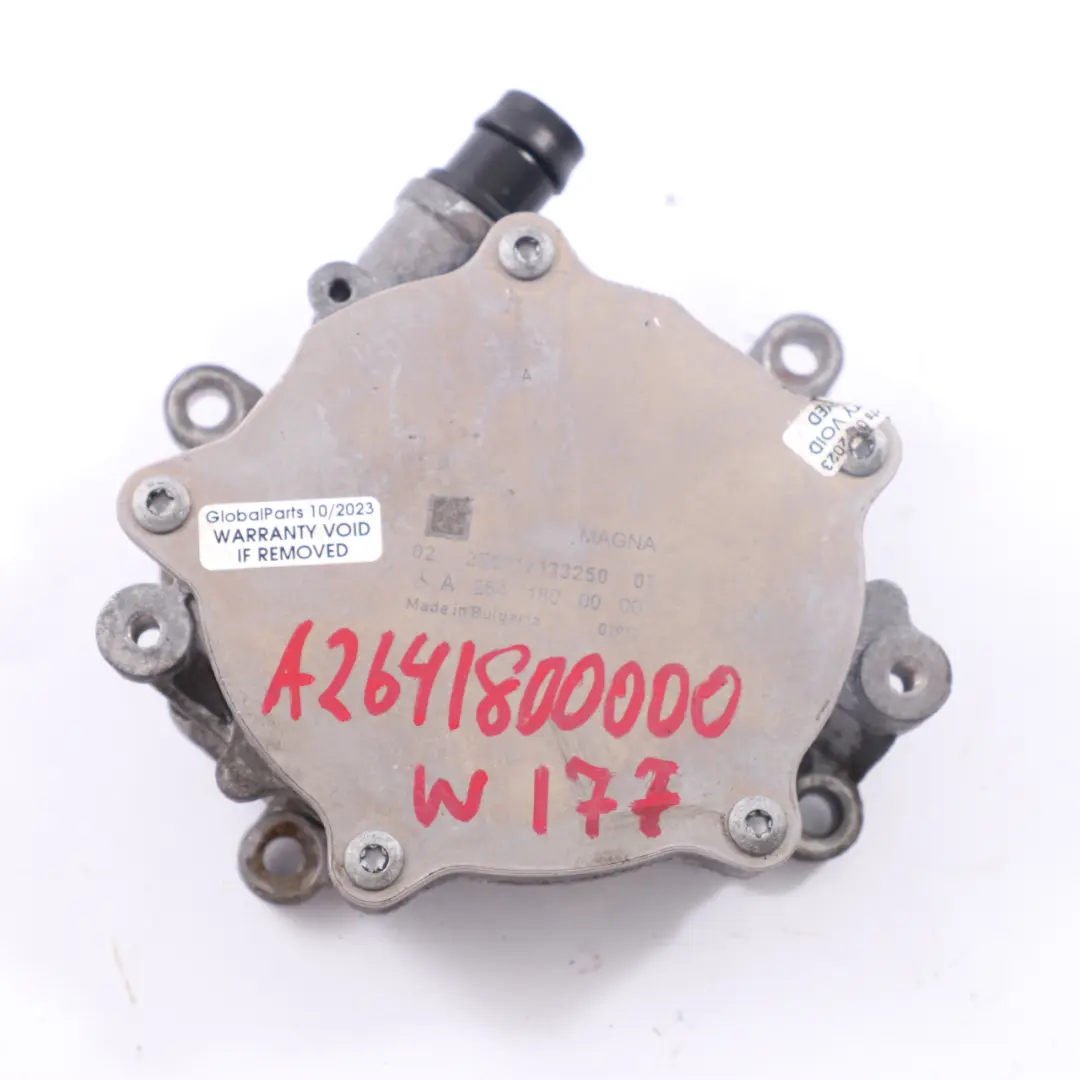 M260 Petrol Vacuum Pump to Mercedes W177 V177 with Part number A2641800000 Mercedes W177 V177 M260 Petrol Vacuum Pump - SKU A2641800000 - Part number A2641800000