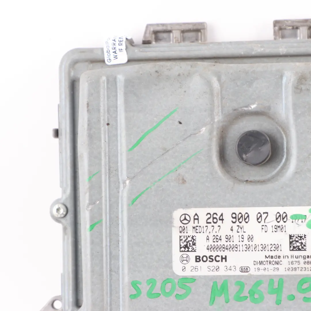 Mercedes W205 C 200 264915 264.915 184HP Engine ECU Module Automatic - SKU A2649000700-2 - Part number A2649000700