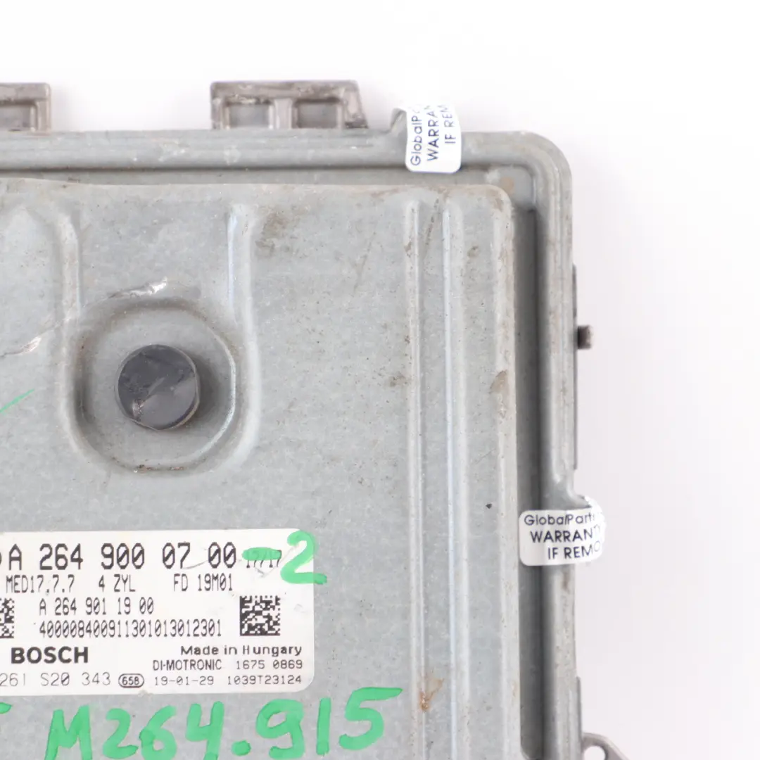 Mercedes W205 C 200 264915 264.915 184HP Engine ECU Module Automatic - SKU A2649000700-2 - Part number A2649000700