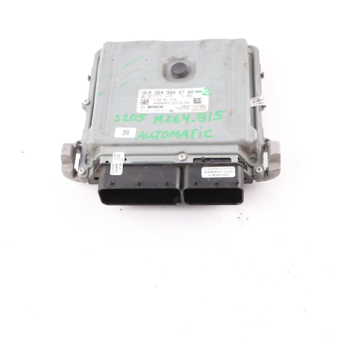 Mercedes W205 C 200 264915 264.915 184HP Engine ECU Module Automatic - SKU A2649000700-2 - Part number A2649000700