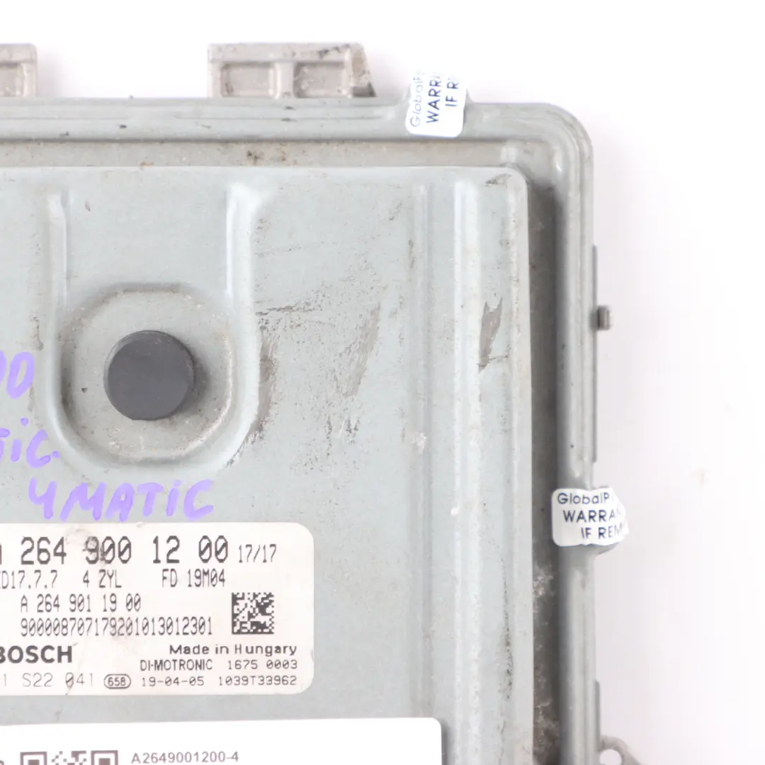 306HP 260,920 4Matic Motore ECU di controllo per Mercedes W177 A35 AMG con numero di parte A2649001200 Mercedes W177 A35 AMG 306HP 260,920 4Matic Motore ECU di controllo - SKU A2649001200-4 - Numero di parte A2649001200