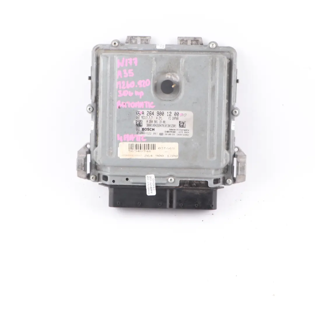 Mercedes W177 A35 AMG 306HP M260.920 4-Matic Engine ECU Control Unit - SKU A2649001200 - Part number A2649001200