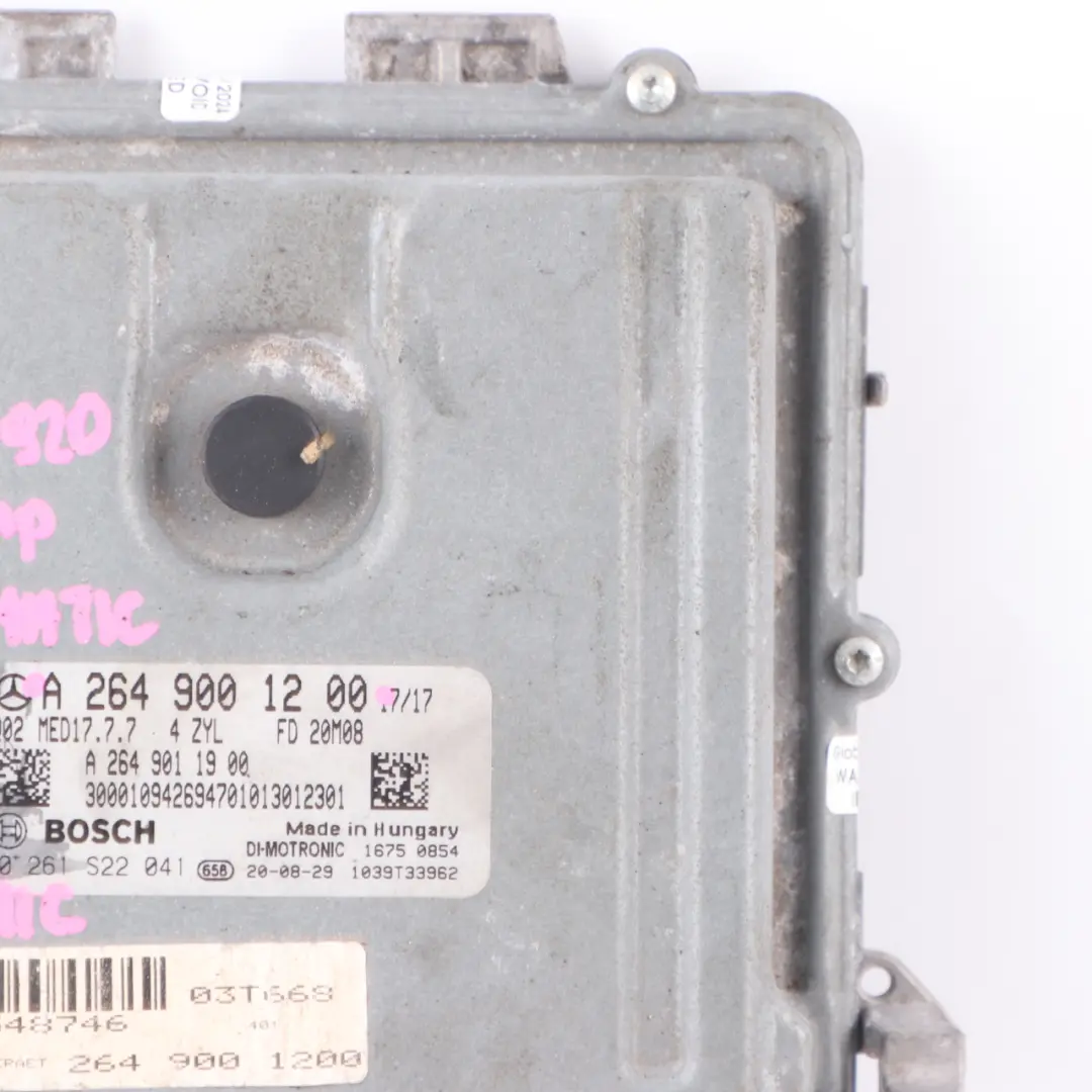 306HP M260.920 4-Matic Engine ECU Control Unit to Mercedes W177 A35 AMG with Part number A2649001200 Mercedes W177 A35 AMG 306HP M260.920 4-Matic Engine ECU Control Unit - SKU A2649001200 - Part number A2649001200