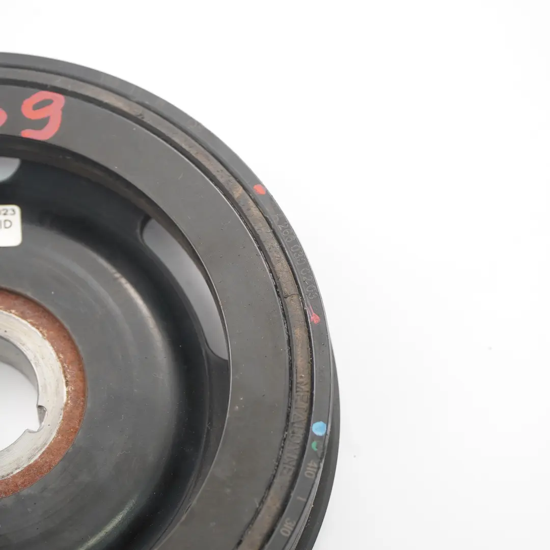 Vibration Damper Mercedes W169 W245 M266 Engine Crankshaft Pulley to with Part number A2660300203 Vibration Damper Mercedes W169 W245 M266 Engine Crankshaft Pulley - SKU A2660300203 - Part number A2660300203