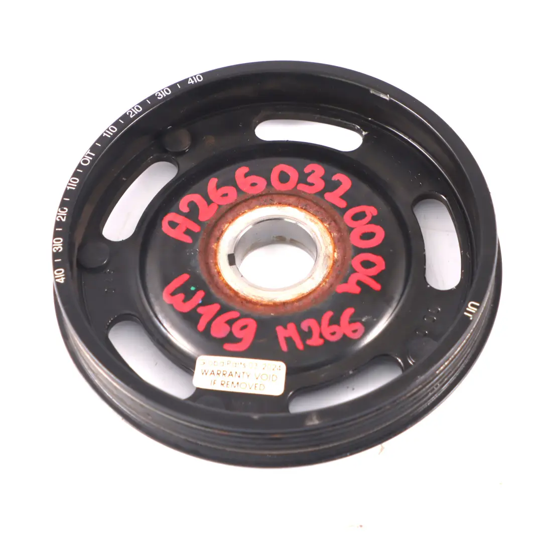 Puleggia Mercedes W169 W245 M266 Puleggia albero motore Trasmissione a cinghia per con numero di parte A2660320004 Puleggia Mercedes W169 W245 M266 Puleggia albero motore Trasmissione a cinghia - SKU A2660320004 - Numero di parte A2660320004