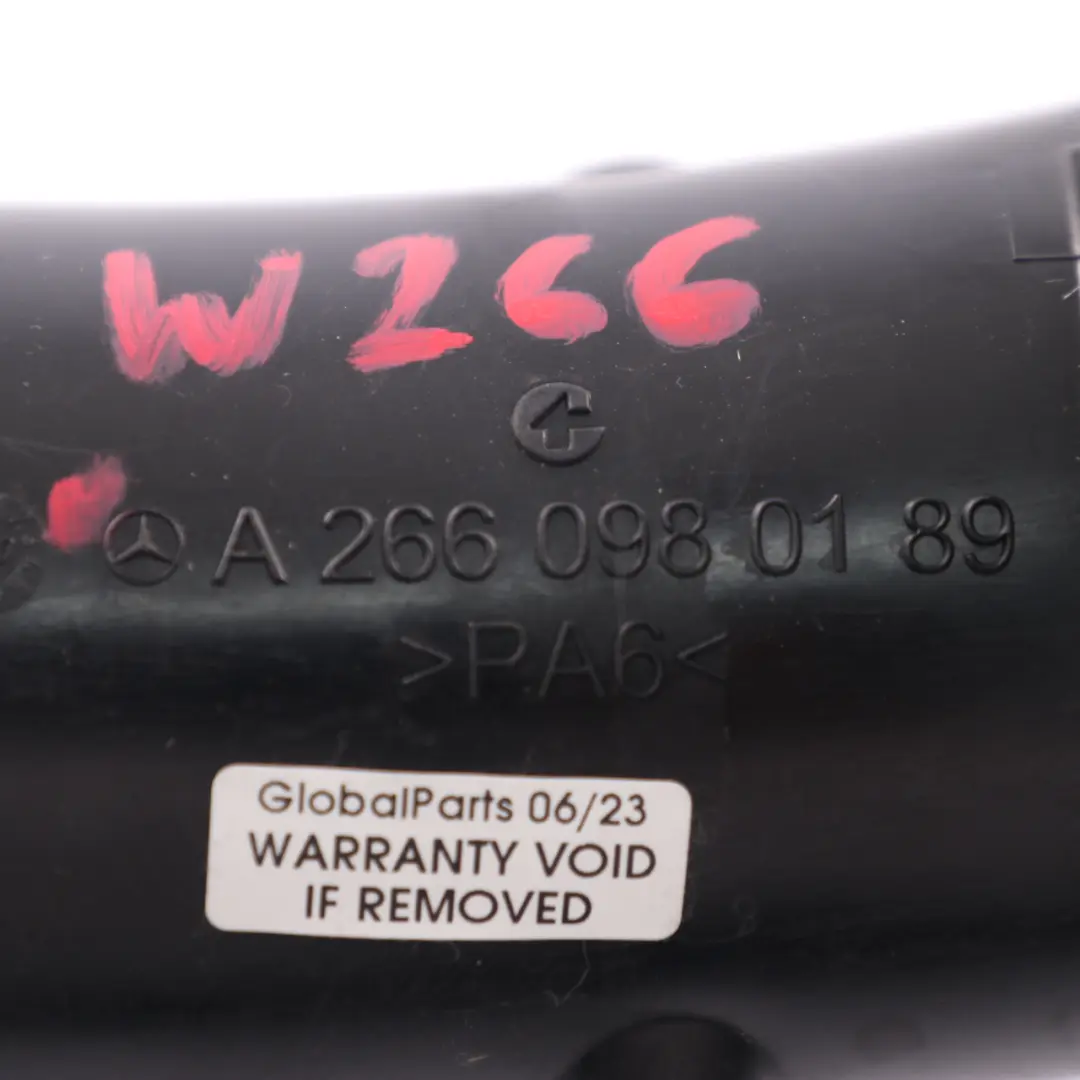  Luft einlass rohr Mercedes W169 W245 M266 Ladeluft kühler Schlauch - SKU A2660980189 - Teilenummer A2660980189