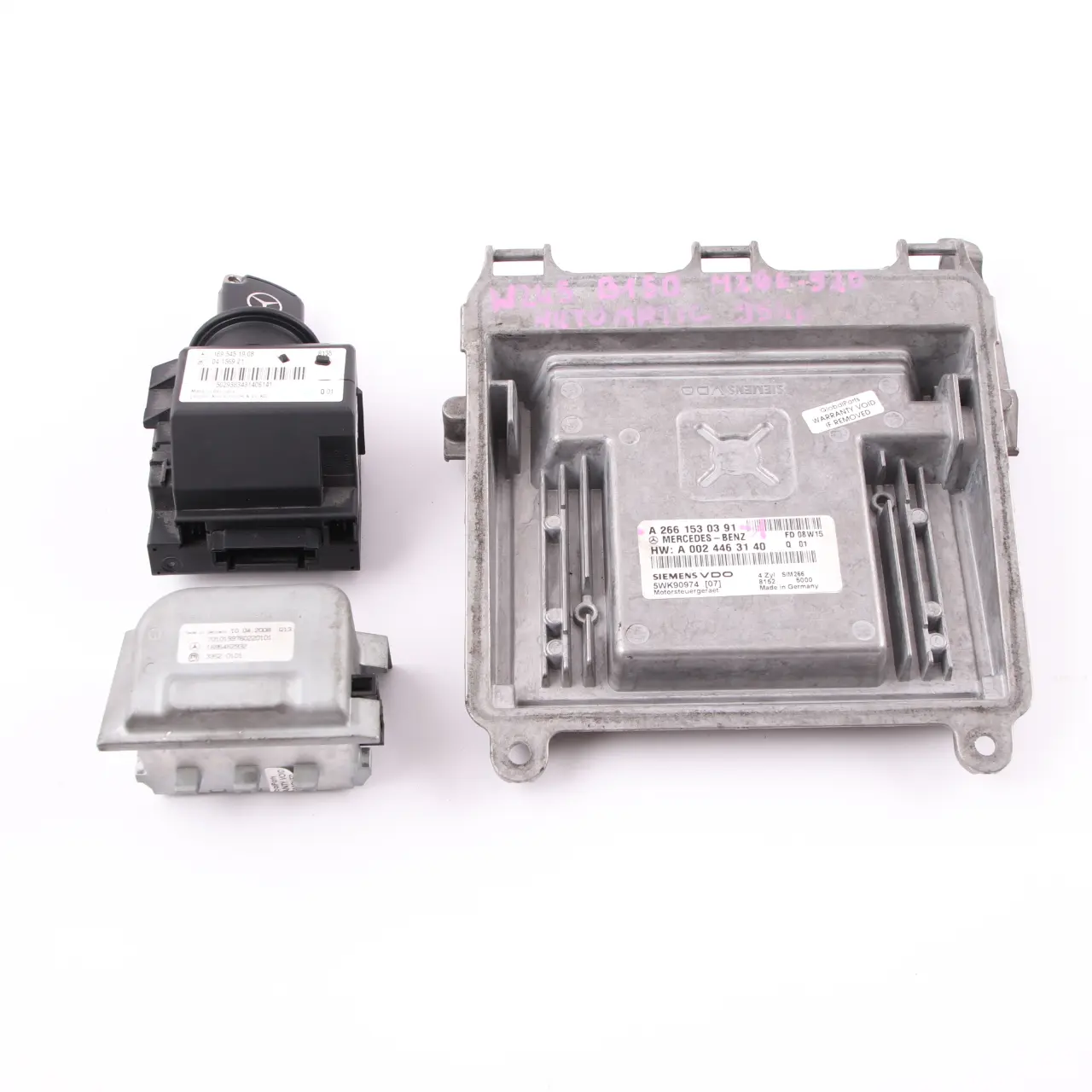 Mercedes W169 W245 A150 B150 M266.920 95HP Motor Kit A2661530391 Cerradura llave
