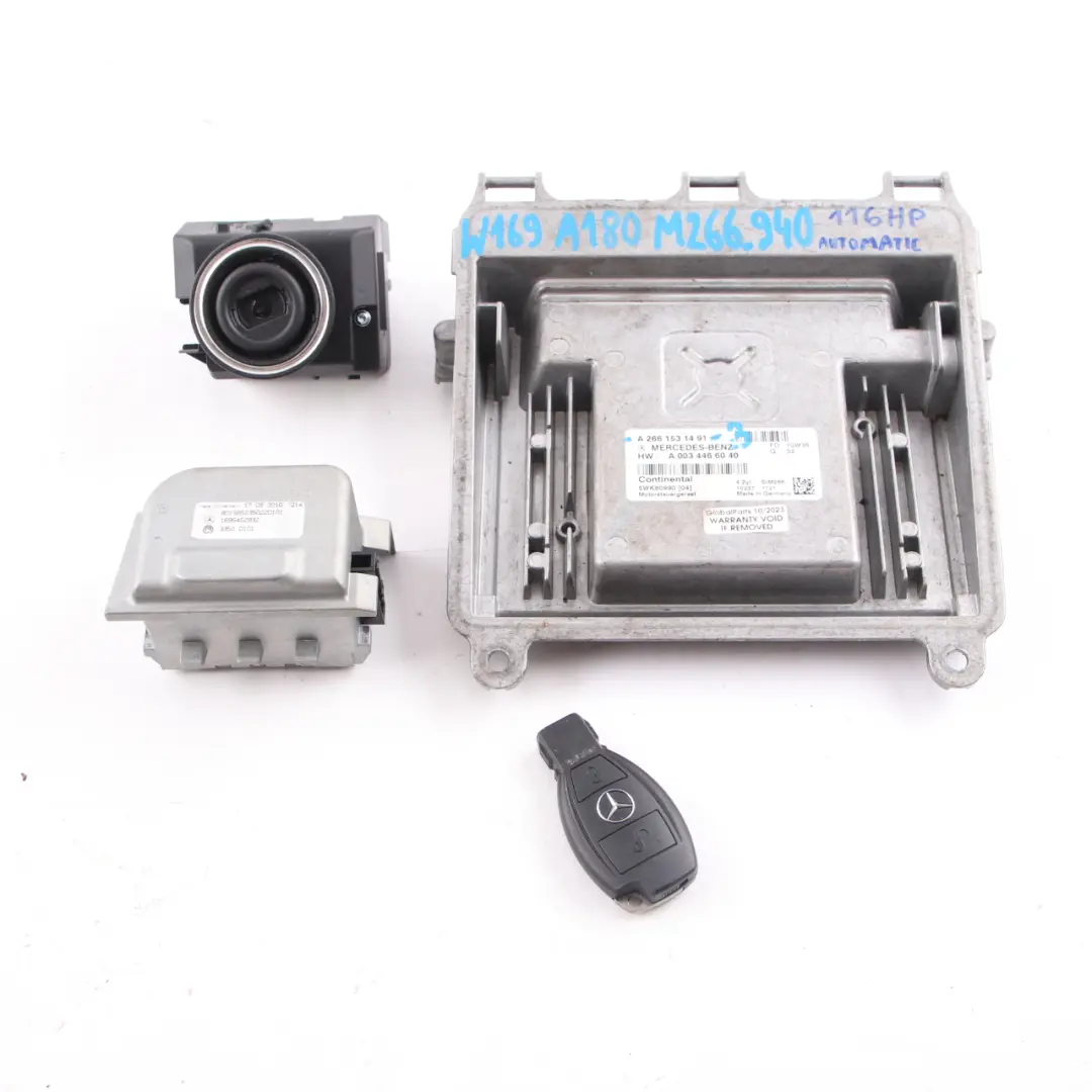 A180 M266.940 116HP Engine Unit ECU Kit Key Lock to Mercedes W169 with Part number A2661531491 Mercedes W169 A180 M266.940 116HP Engine Unit ECU Kit Key Lock - SKU A2661531491-3 - Part number A2661531491