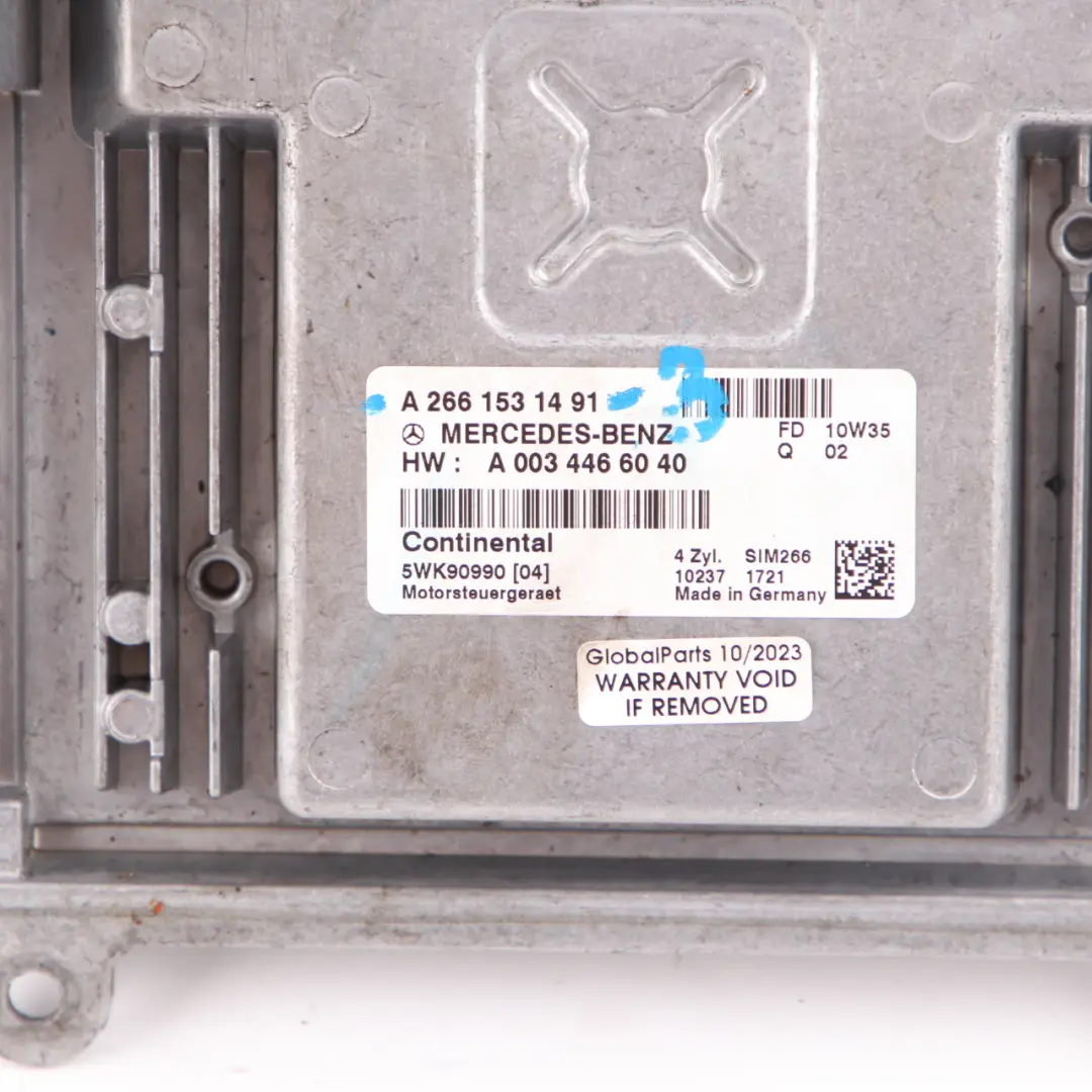 Mercedes W169 A180 M266.940 116HP Engine Unit ECU Kit Key Lock - SKU A2661531491-3 - Part number A2661531491