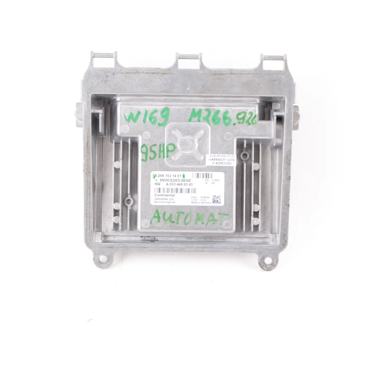 Mercedes W169 A150 M266.920 95HP Engine Control Unit ECU A2661531491 Automatic