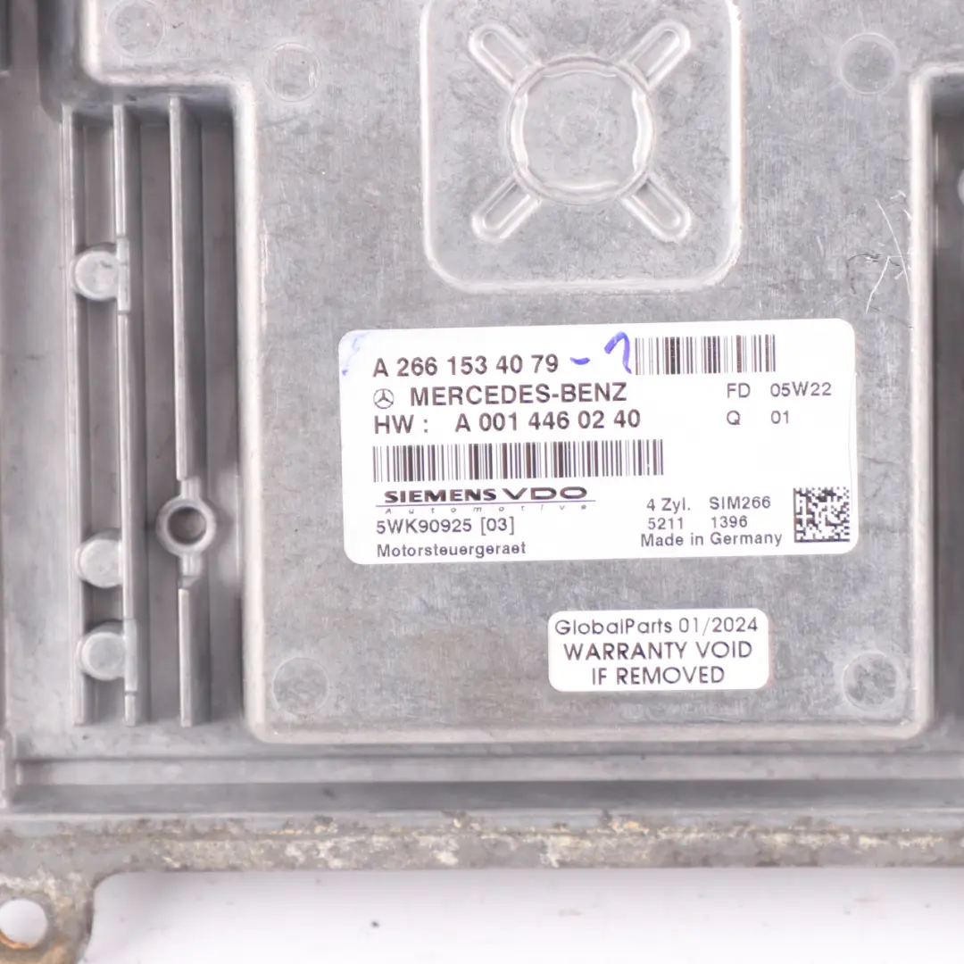 M266.960 136HP Engine ECU Kit 2 Keys Lock to Mercedes W169 W245 200 with Part number A2661534079 Mercedes W169 W245 200 M266.960 136HP Engine ECU Kit 2 Keys Lock - SKU A2661534079-1 - Part number A2661534079