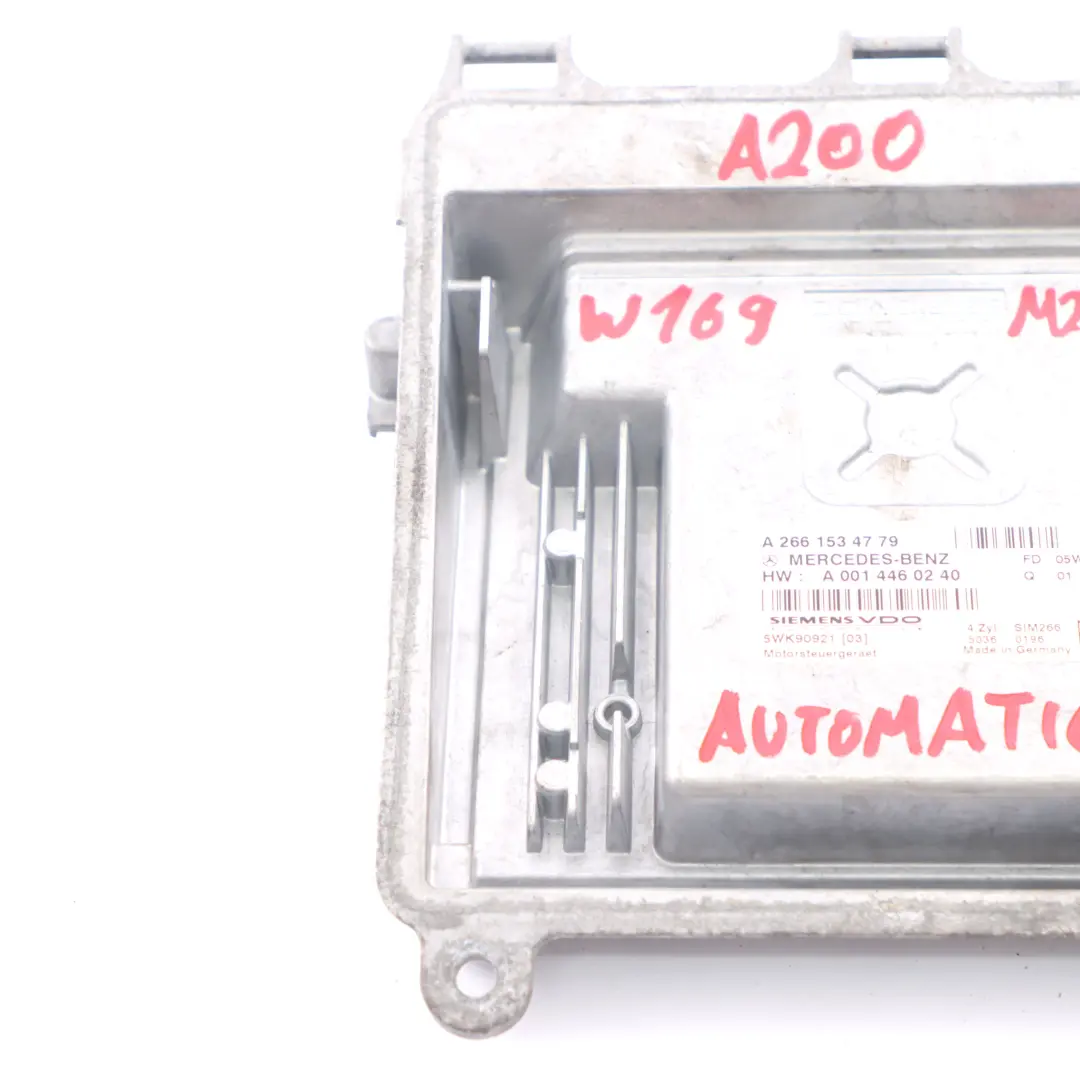 A200 M266.960 136HP Engine Control Unit ECU Automatic to Mercedes W169 with Part number A2661534779 Mercedes W169 A200 M266.960 136HP Engine Control Unit ECU Automatic - SKU A2661534779 - Part number A2661534779