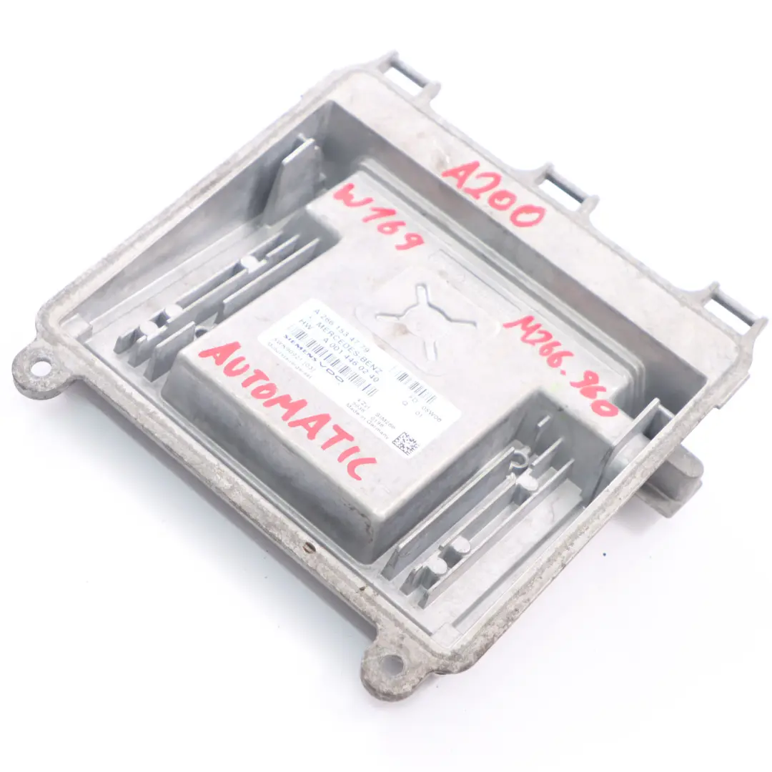 A200 M266.960 136HP Unidad Control ECU Automático para Mercedes W169 con número de pieza A2661534779 Mercedes W169 A200 M266.960 136HP Unidad Control ECU Automático - SKU A2661534779 - Número de pieza A2661534779