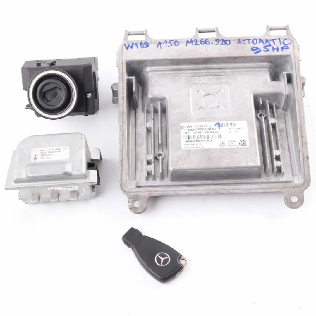 Mercedes W169 A150 M266.920 95HP Engine ECU Kit Key Lock Automatic - SKU A2661536379-1 - Part number A2661536379