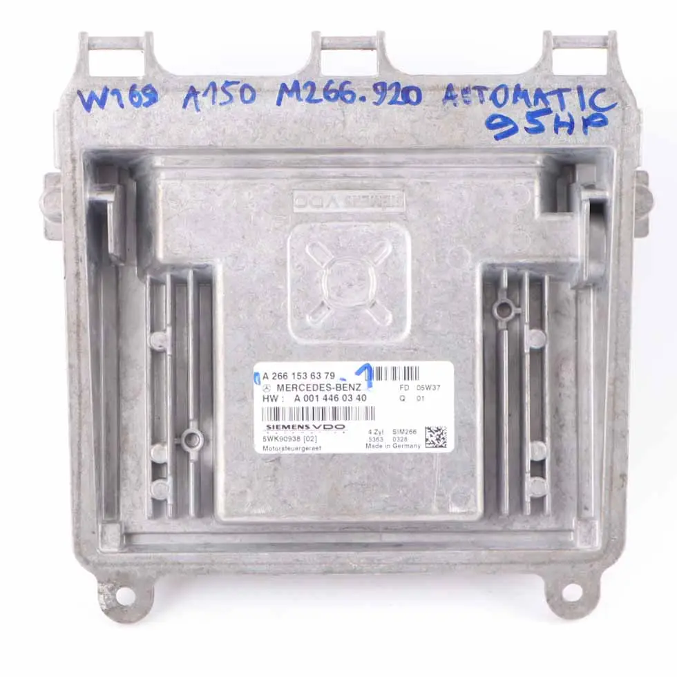 A150 M266.920 95HP Engine ECU Kit Key Lock Automatic to Mercedes W169 with Part number A2661536379 Mercedes W169 A150 M266.920 95HP Engine ECU Kit Key Lock Automatic - SKU A2661536379-1 - Part number A2661536379