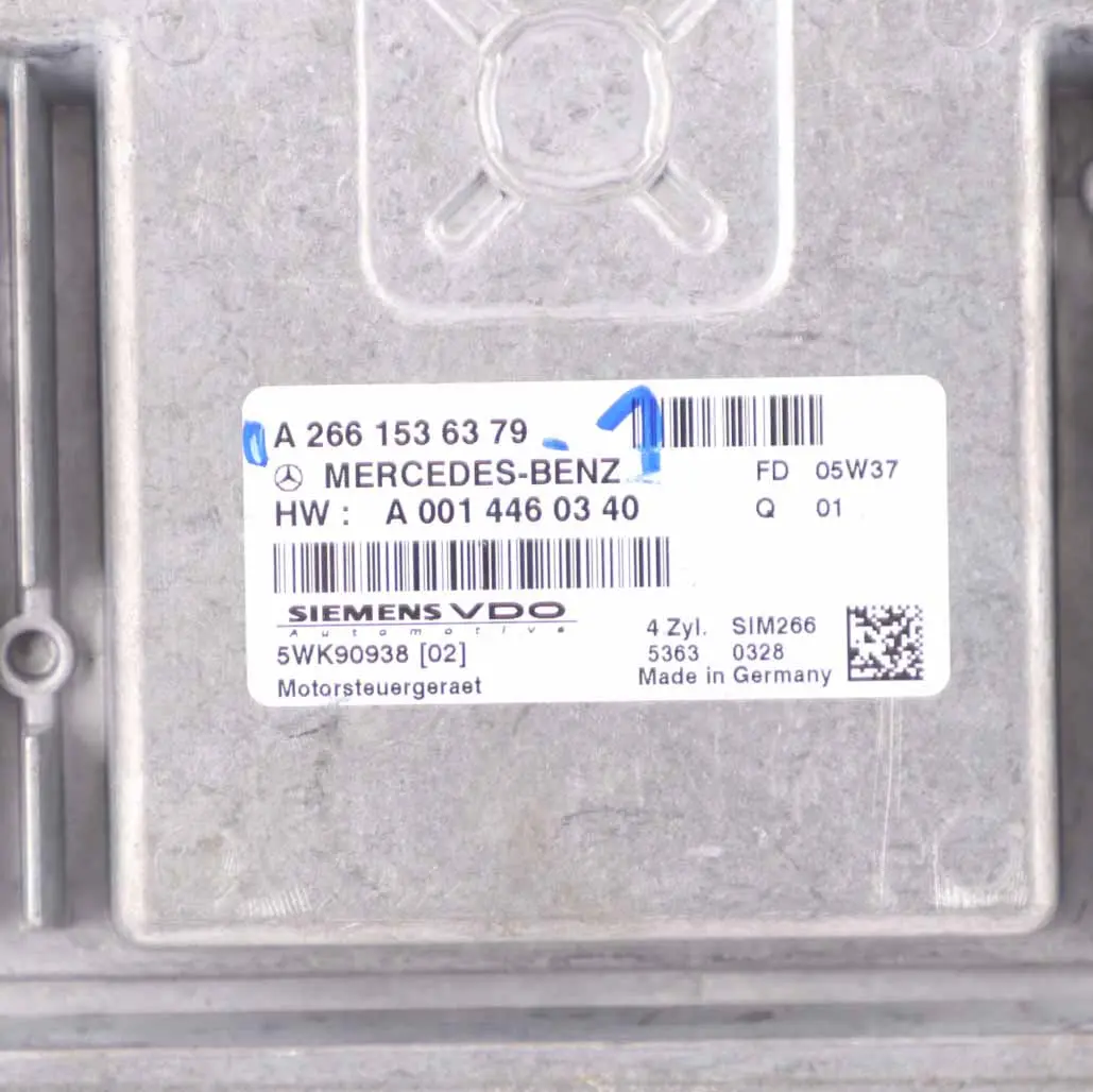 Mercedes W169 A150 M266.920 95HP Engine ECU Kit Key Lock Automatic - SKU A2661536379-1 - Part number A2661536379