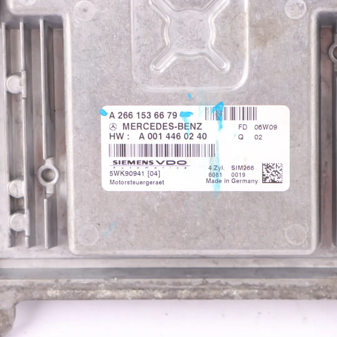 A170 266.940 116HP Engine Unit Module ECU Key Lock to Mercedes W169 with Part number A2661536679 Mercedes W169 A170 266.940 116HP Engine Unit Module ECU Key Lock - SKU A2661536679-1 - Part number A2661536679