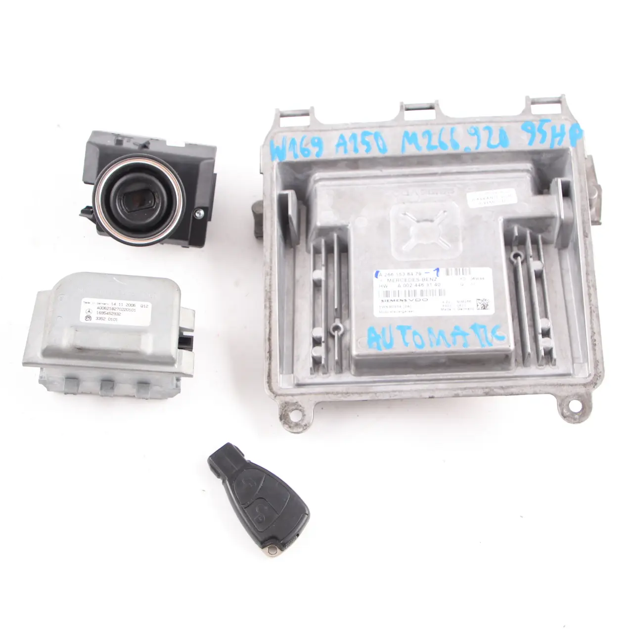 Mercedes W169 A150 Gasolina M266.920 95HP Motor Kit ECU A2661538479 Automático