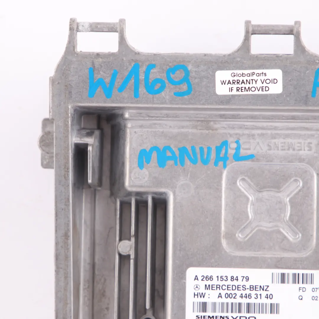 Mercedes W169 A150 Petrol M266 95HP Engine Control Module Manual - SKU A2661538479 - Part number A2661538479