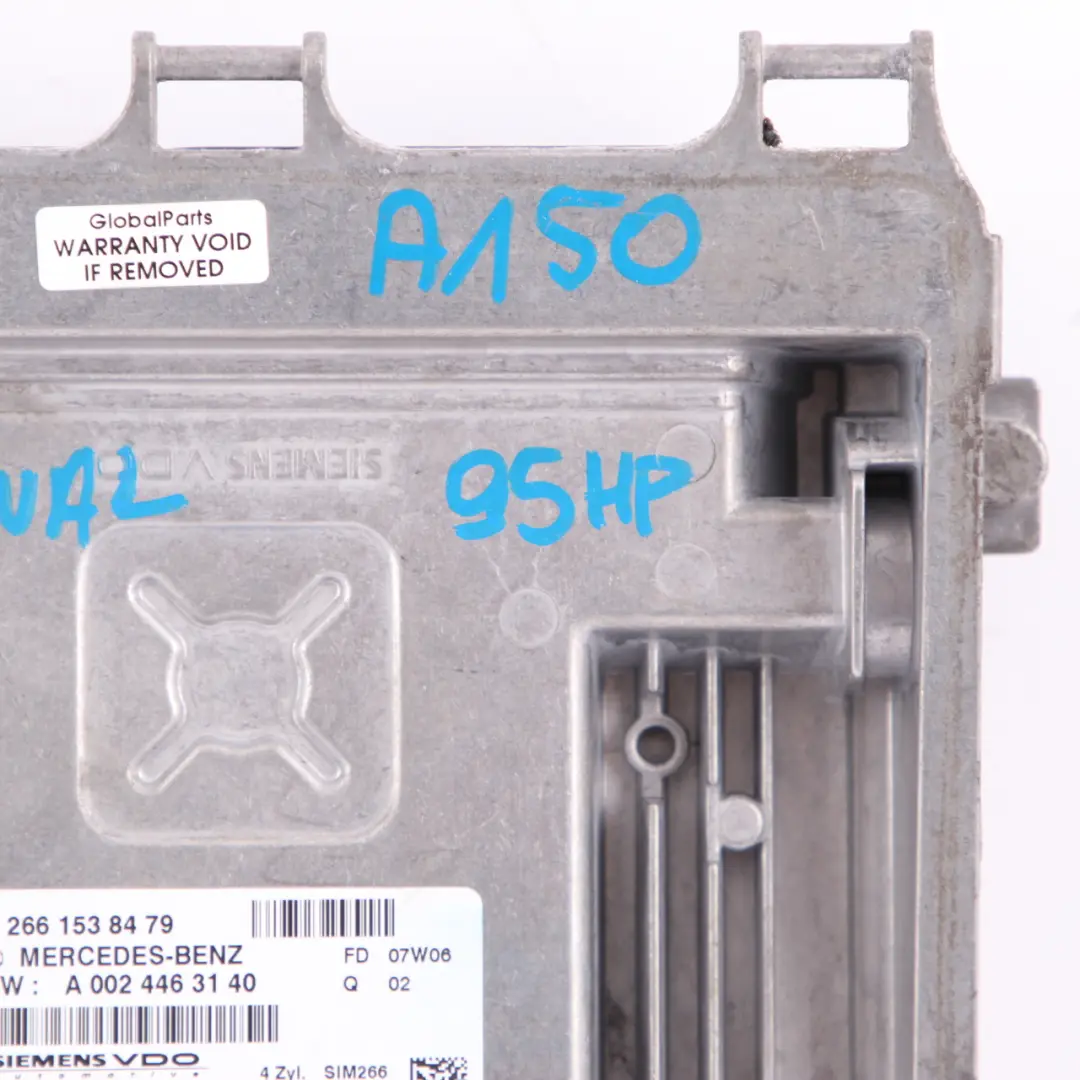 Mercedes W169 A150 Petrol M266 95HP Engine Control Module Manual - SKU A2661538479 - Part number A2661538479
