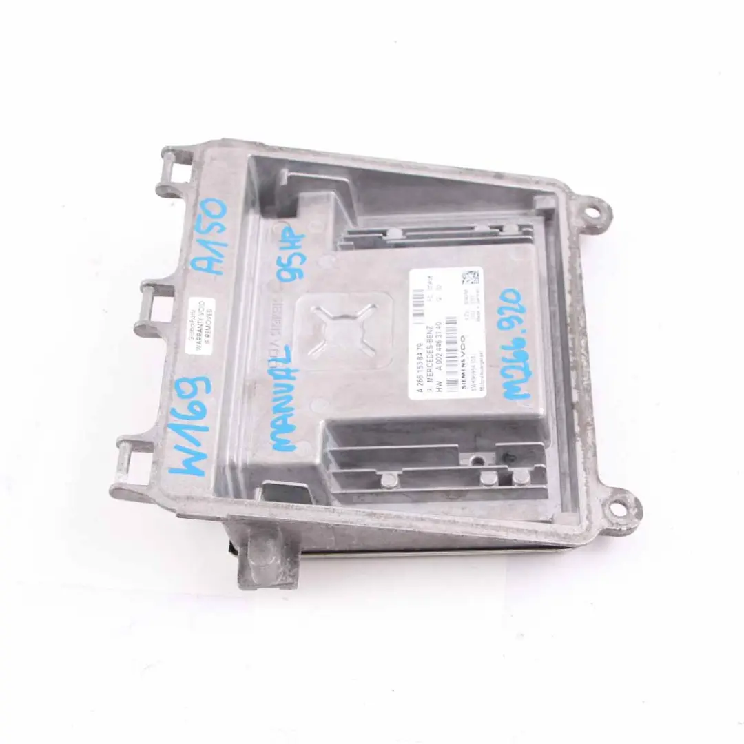 Mercedes W169 A150 Petrol M266 95HP Engine Control Module Manual - SKU A2661538479 - Part number A2661538479