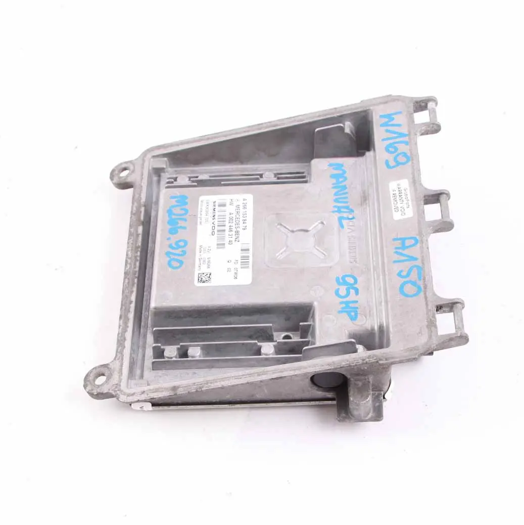 Mercedes W169 A150 Petrol M266 95HP Engine Control Module Manual - SKU A2661538479 - Part number A2661538479