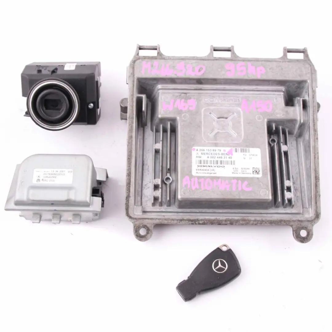 A150 Kit ECU De Control Del Motor + Llave Automática para Mercedes W169 con número de pieza A2661538979 Mercedes W169 A150 Kit ECU De Control Del Motor + Llave Automática - SKU A2661538979-1 - Número de pieza A2661538979