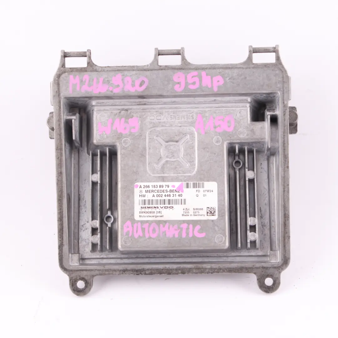 Kit Centralina Controllo Motore + Chiave Automatica per Mercedes W169 con numero di parte A2661538979 Mercedes W169 Kit Centralina Controllo Motore + Chiave Automatica - SKU A2661538979-1 - Numero di parte A2661538979