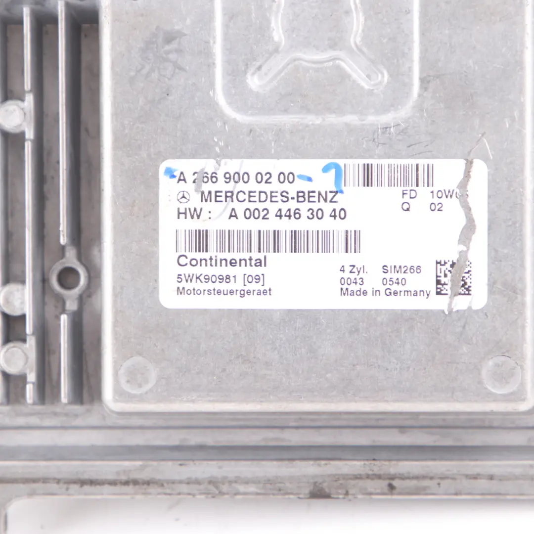 A180 266.940 Engine Control ECU Kit Key Lock Automatic to Mercedes W169 with Part number A2669000200 Mercedes W169 A180 266.940 Engine Control ECU Kit Key Lock Automatic - SKU A2669000200-1 - Part number A2669000200