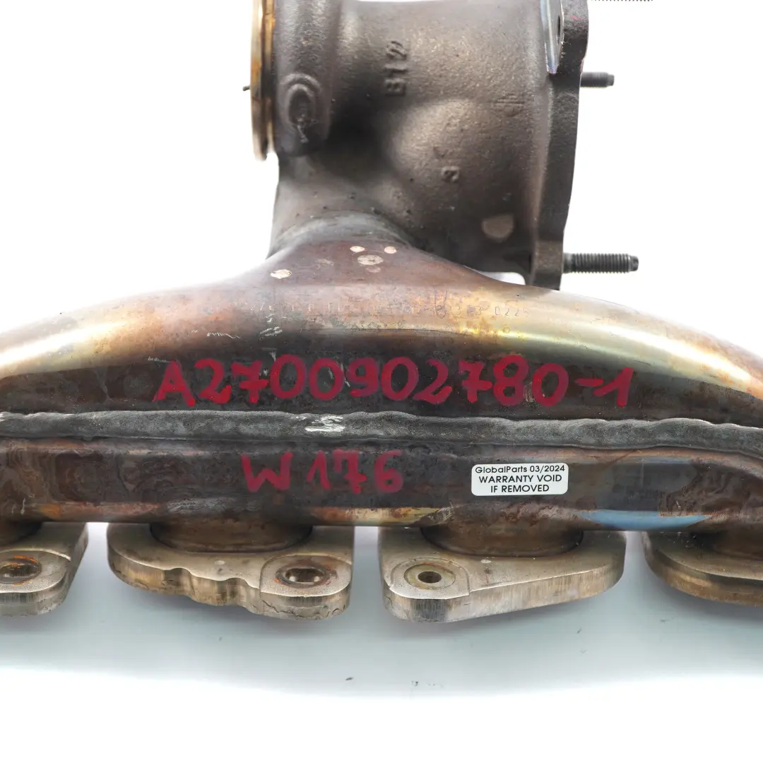 Mercedes W176 W246 Boîtier Turbo M270.910 Côté Chaud Collecteur d'échappement - SKU A2700902780-1 - Numéro de pièce A2700902780