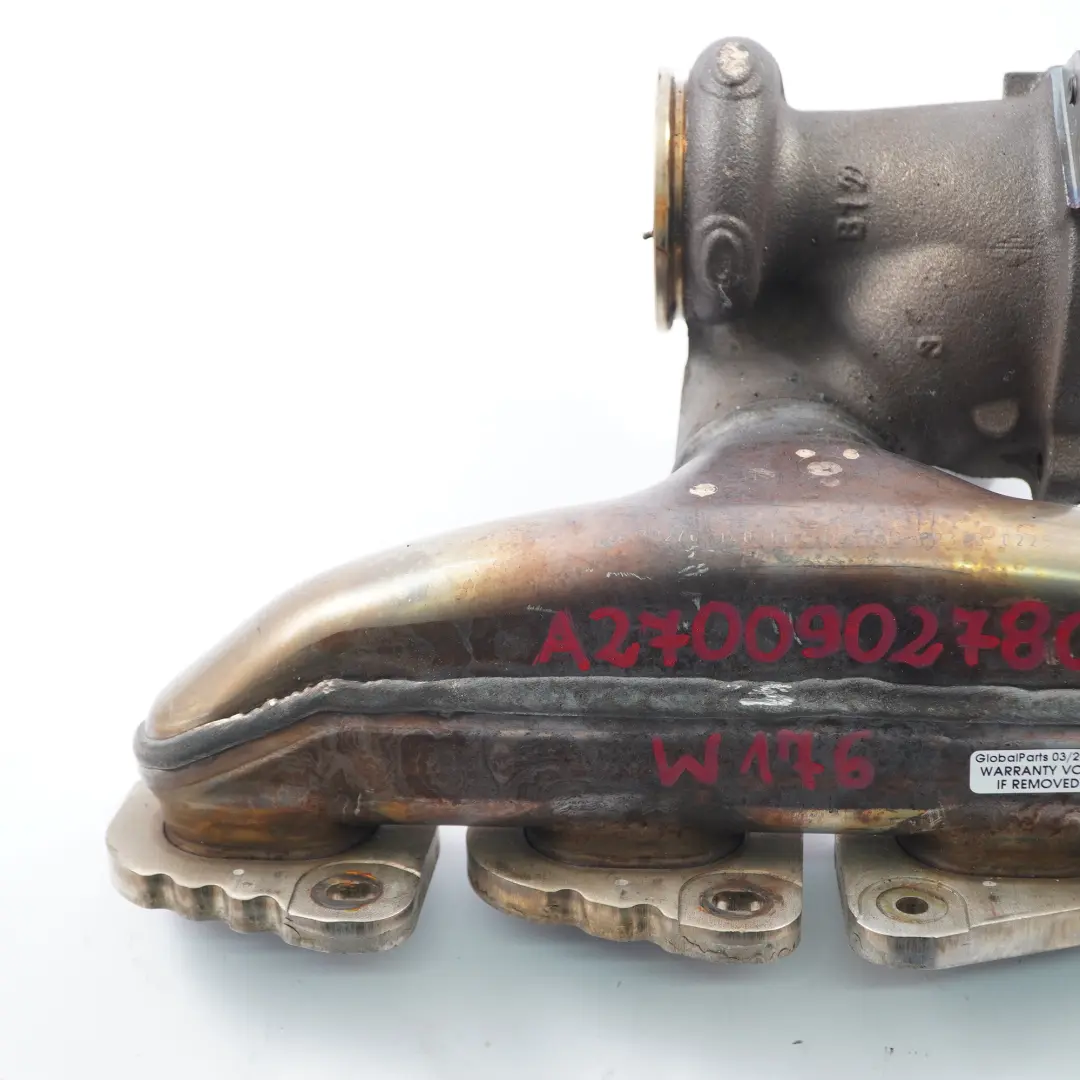 Mercedes W176 W246 Boîtier Turbo M270.910 Côté Chaud Collecteur d'échappement - SKU A2700902780-1 - Numéro de pièce A2700902780